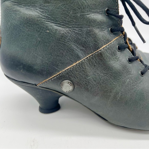 Fly London Dark Green Witchy Lace-Up Ankle Boots w Cone Heel Eu 39 (US 8-8.5) - Picture 5 of 10